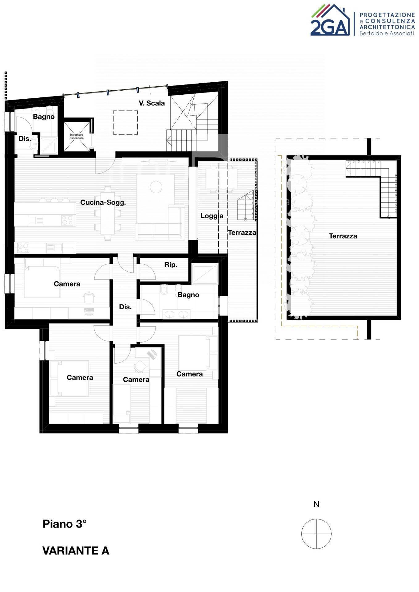 planimetria - Attico Via San Dona'
 
218, Venezia - foto 3