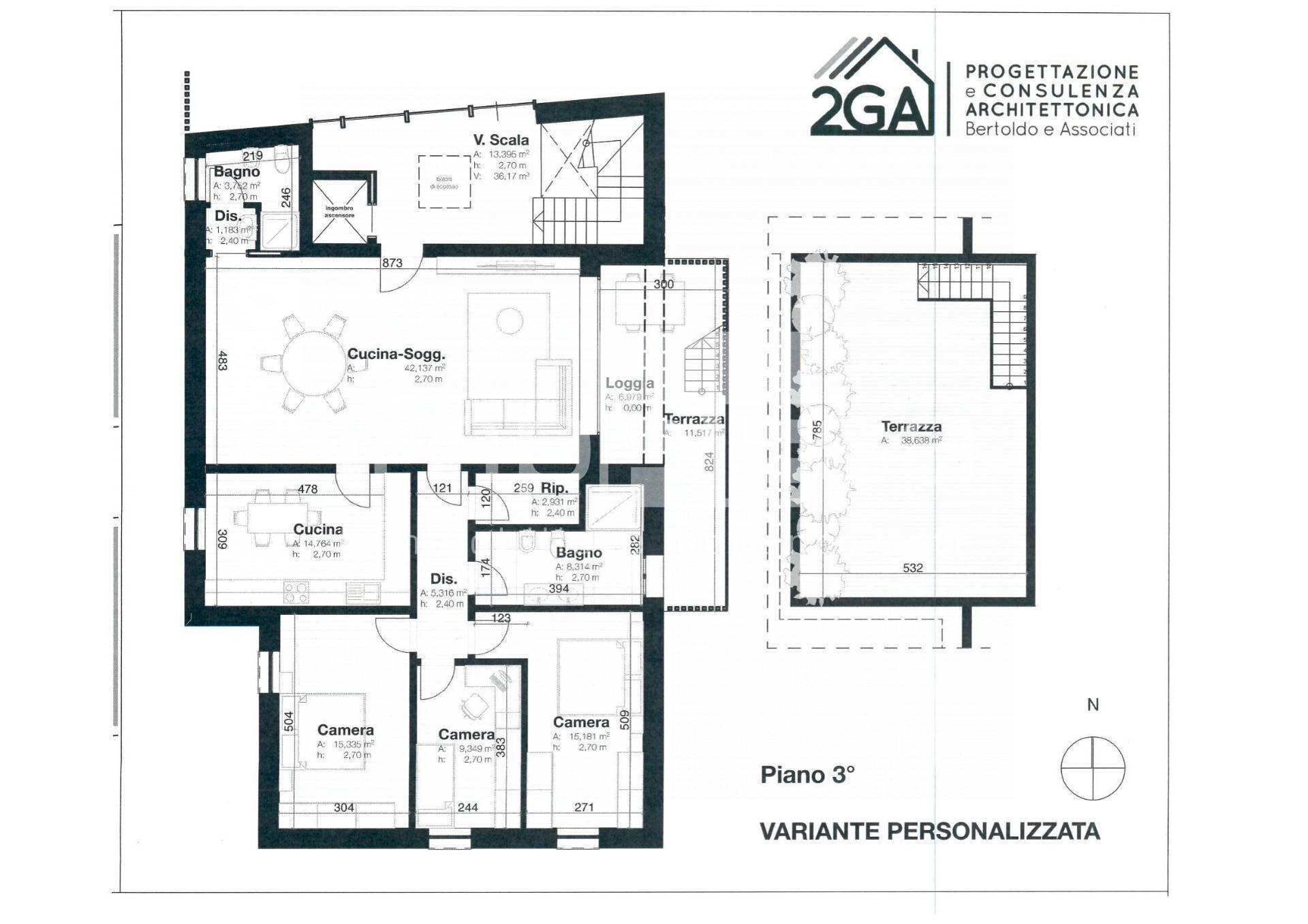 Foto 13 - Attico Via San Dona'
 
218, Venezia - planimetria 1