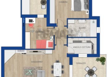 Pianta 2D - Three-room apartment Via Carso
 
9, Monterotondo - photo 32