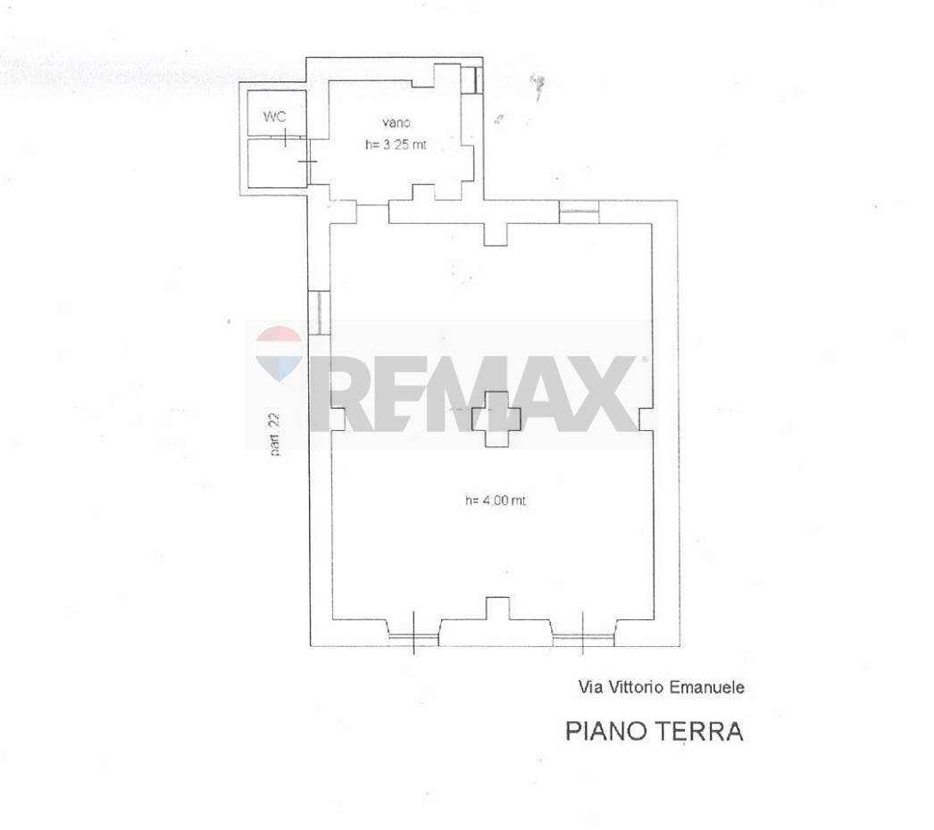 Pianta 2D - Locale Commerciale Via Vittorio Emanuele III
 
208/210, Paterno - planimetria 1