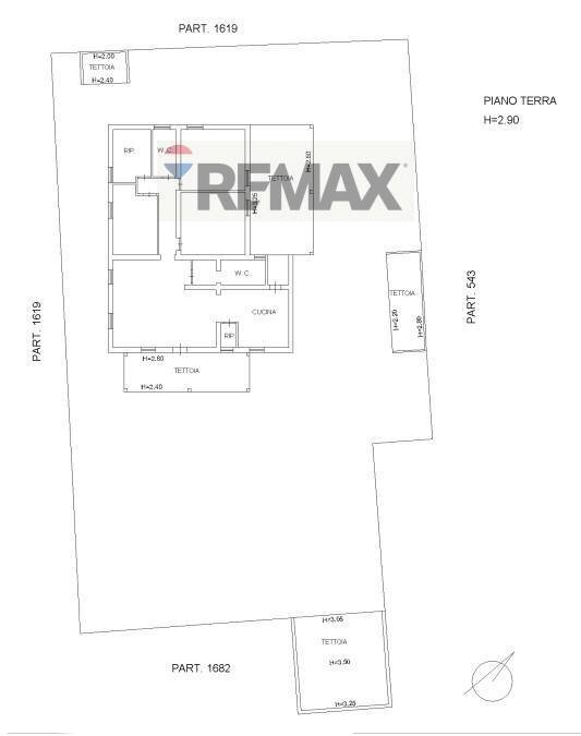 Pianta 2D - Villa Viale Magellano, Caltagirone - planimetria 1