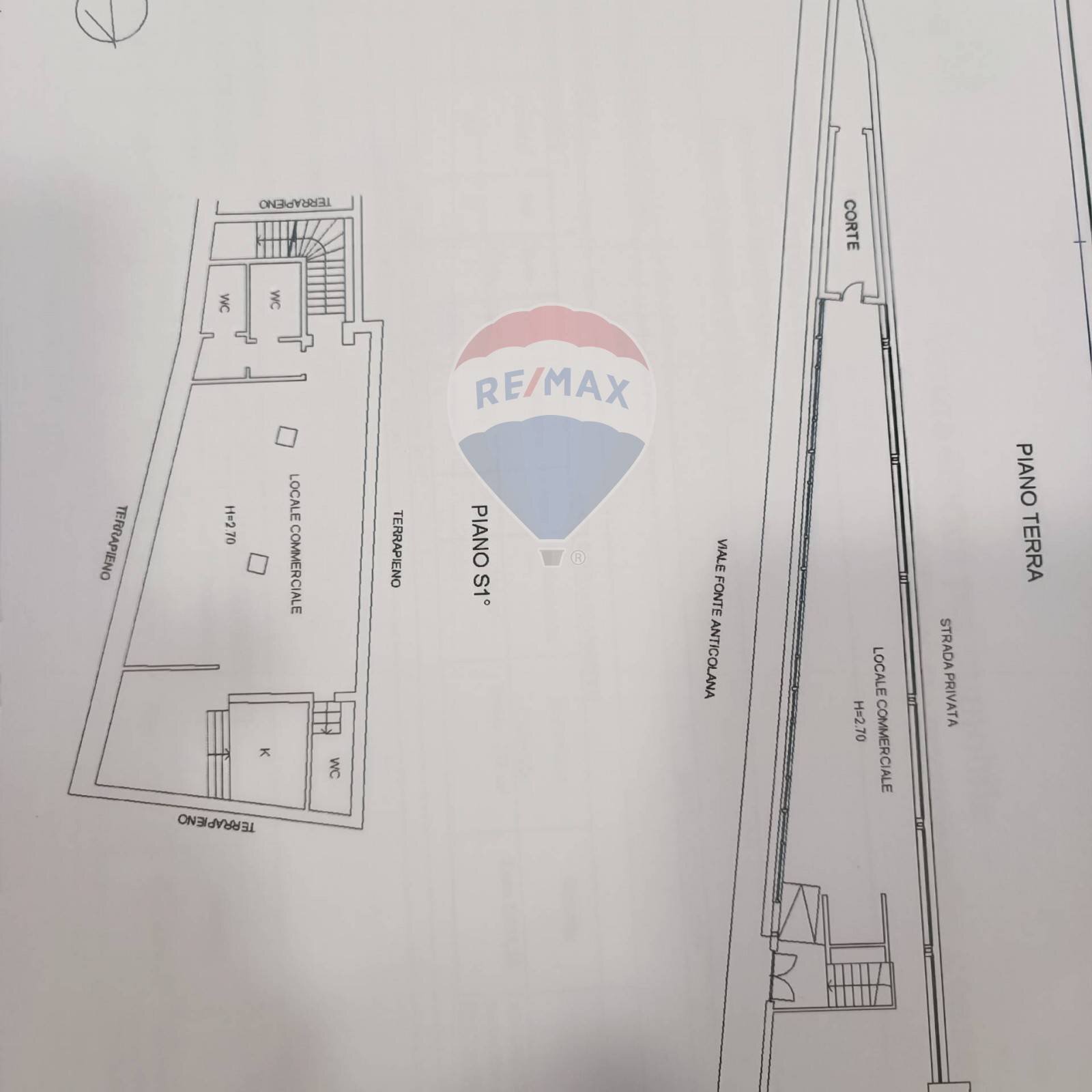 Pianta 2D - Locale Commerciale fonte anticolana
 
8, Fiuggi - planimetria 1