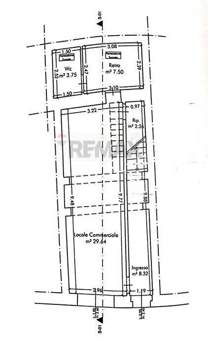 Pianta 2D - Locale Commerciale Via G. Garibaldi
 
82, Palazzolo Acreide - planimetria 1
