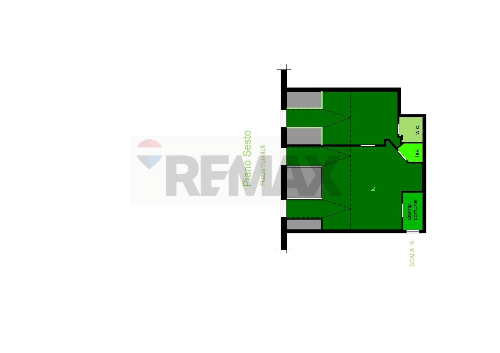 Pianta 2D - Attico Piazza Vanvitelli
 
26, Caserta - planimetria 1