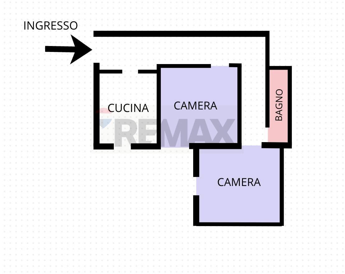 Pianta 2D - Bilocale VIA LUIGI SETTEMBRINI
 
45, Milano - planimetria 1