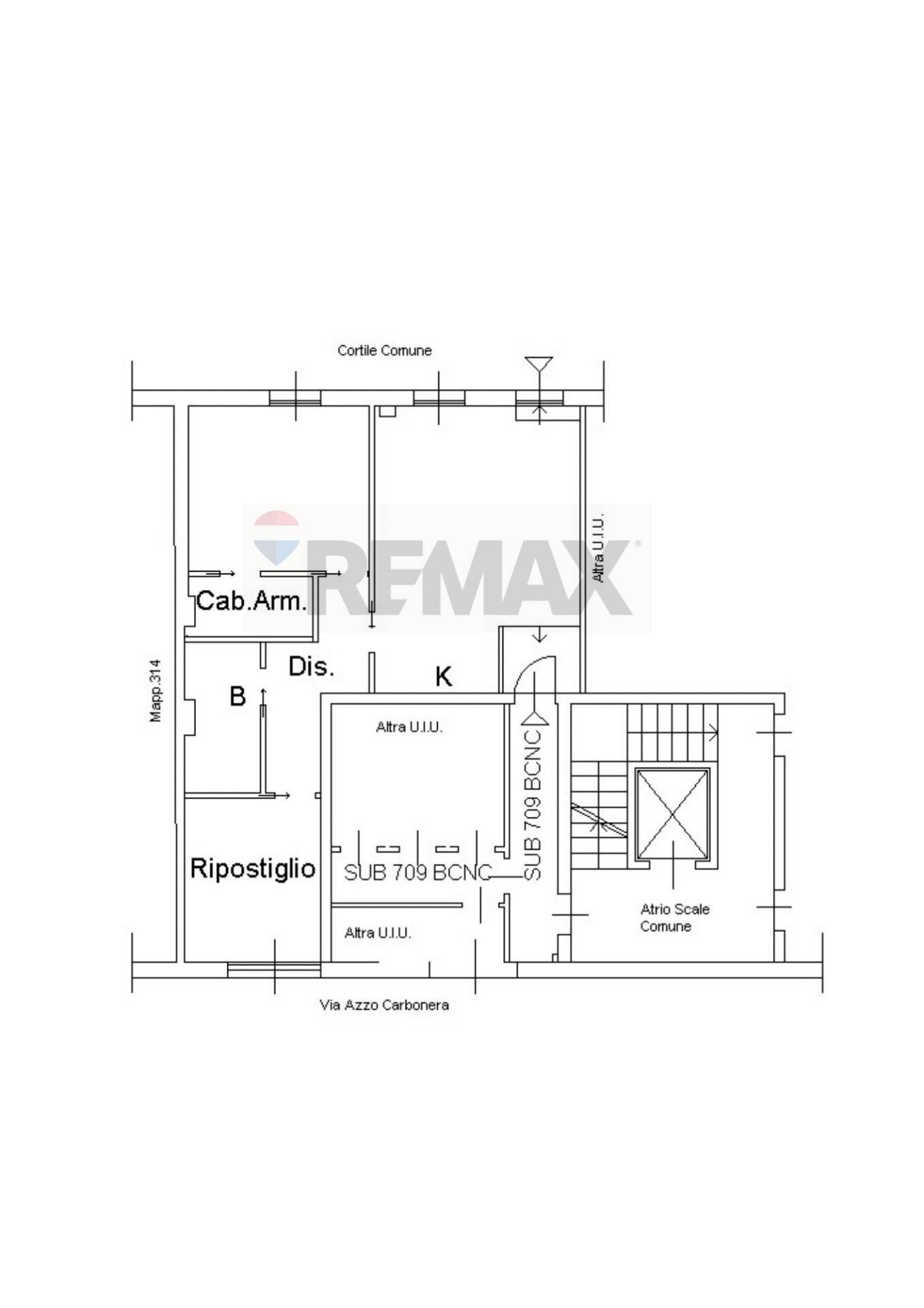 Pianta 2D - Bilocale Via Azzo Carbonera
 
19, Milano - planimetria 1