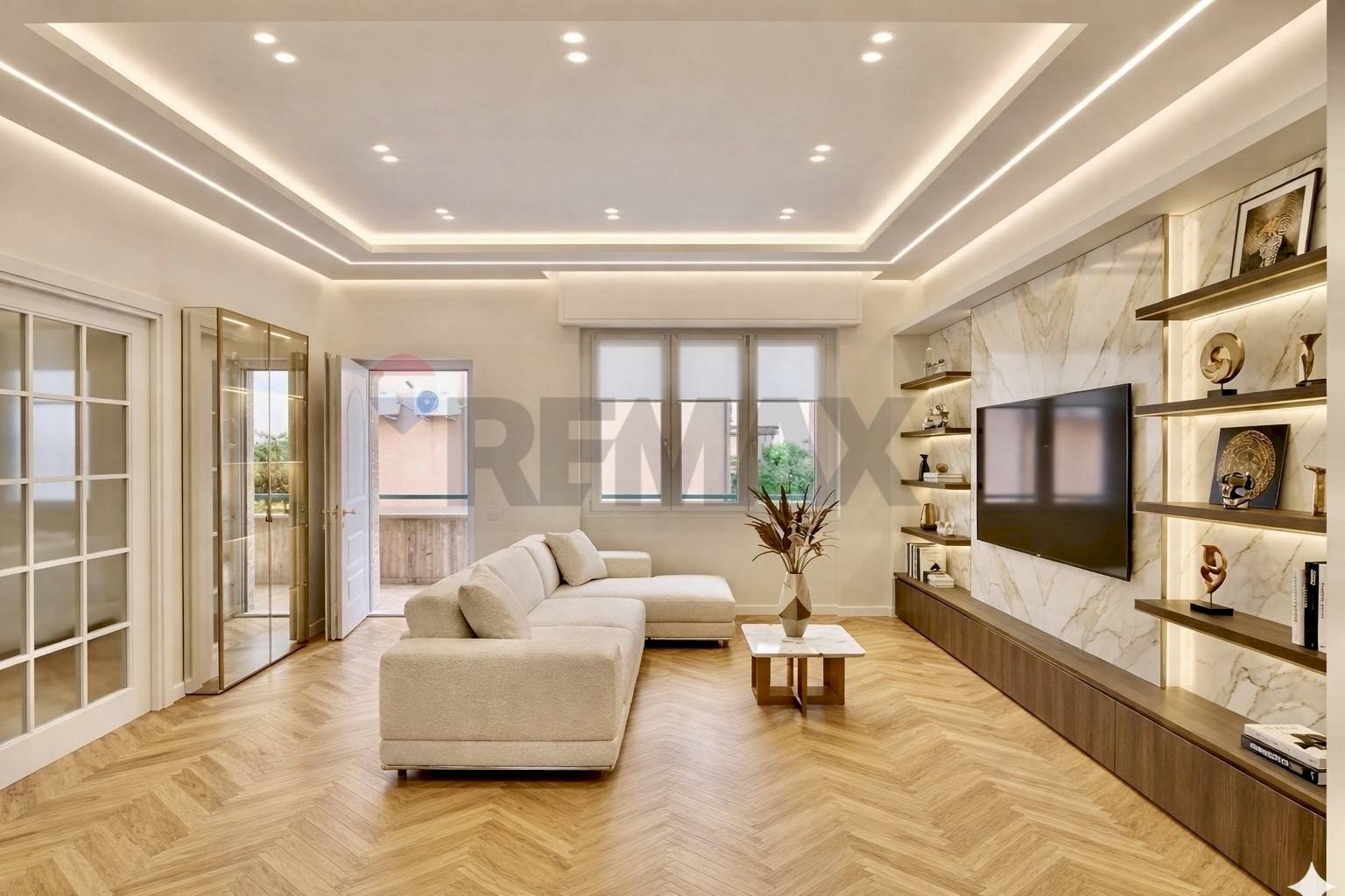 rendering zona living piano 1 - Villa Torquato Tasso
 
17, Sesto San Giovanni - photo 2