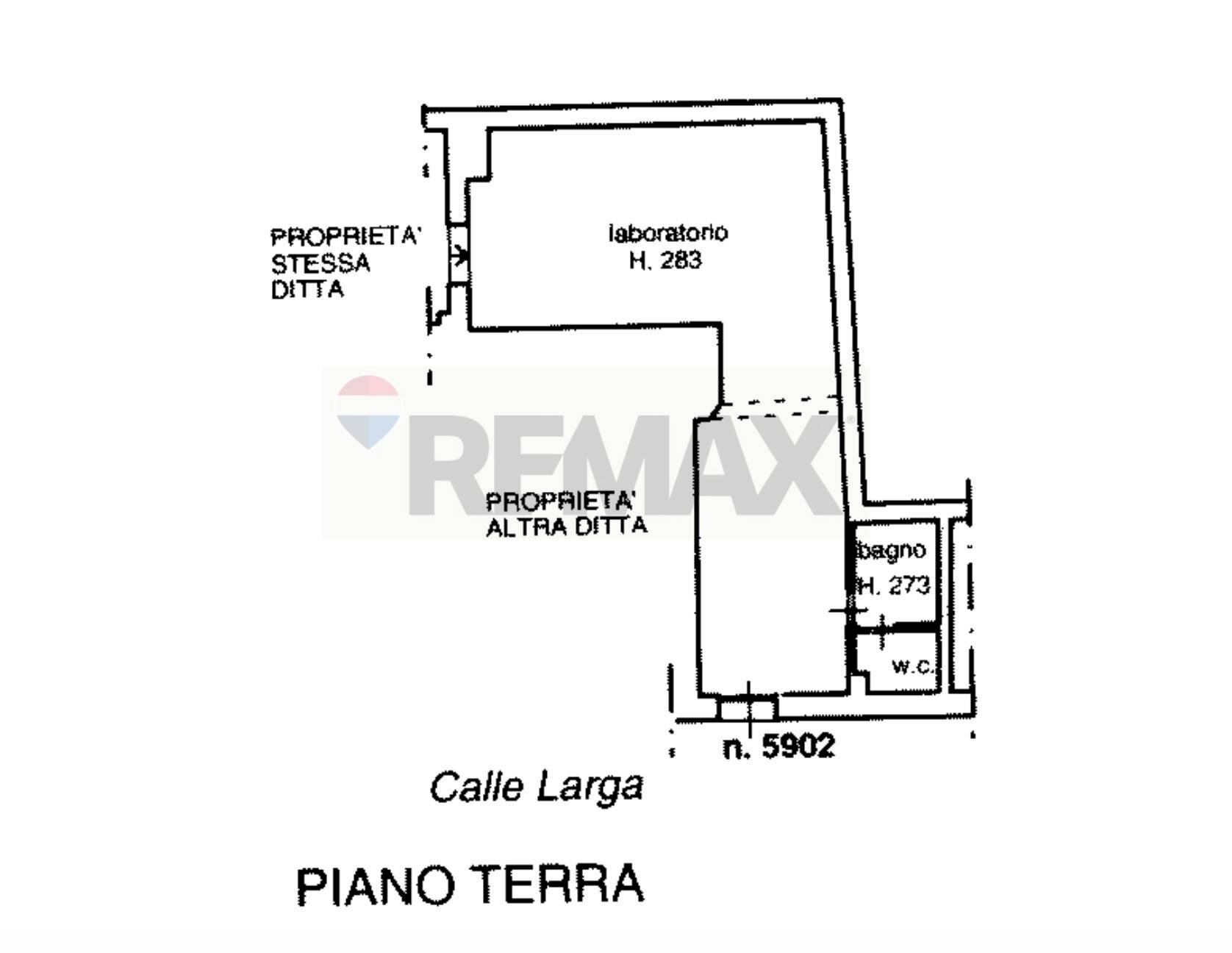Pianta 2D - Laboratorio campo santa marina, Venezia - planimetria 1