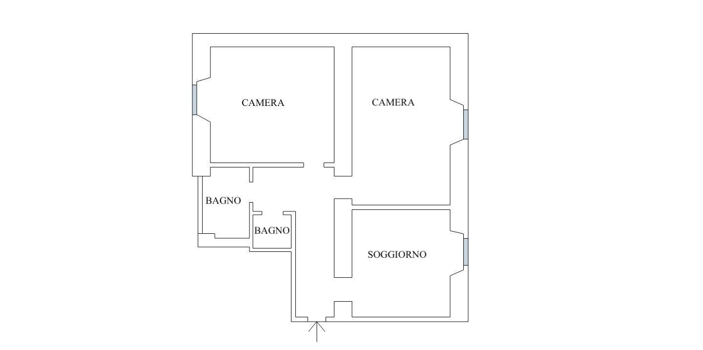 Foto 18 - Trilocale via Caracciolo, Milano - planimetria 1