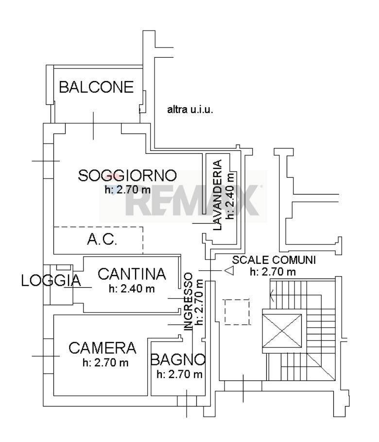 Pianta 2D - Bilocale Via Cremonese
 
120, Parma - planimetria 1