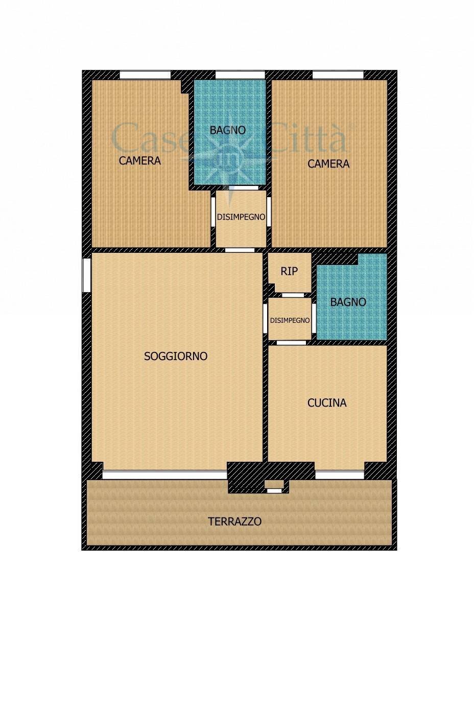 Foto 27 - Three-room apartment Don Luigi Sturzo
 
6, Cornaredo - floor plans 1