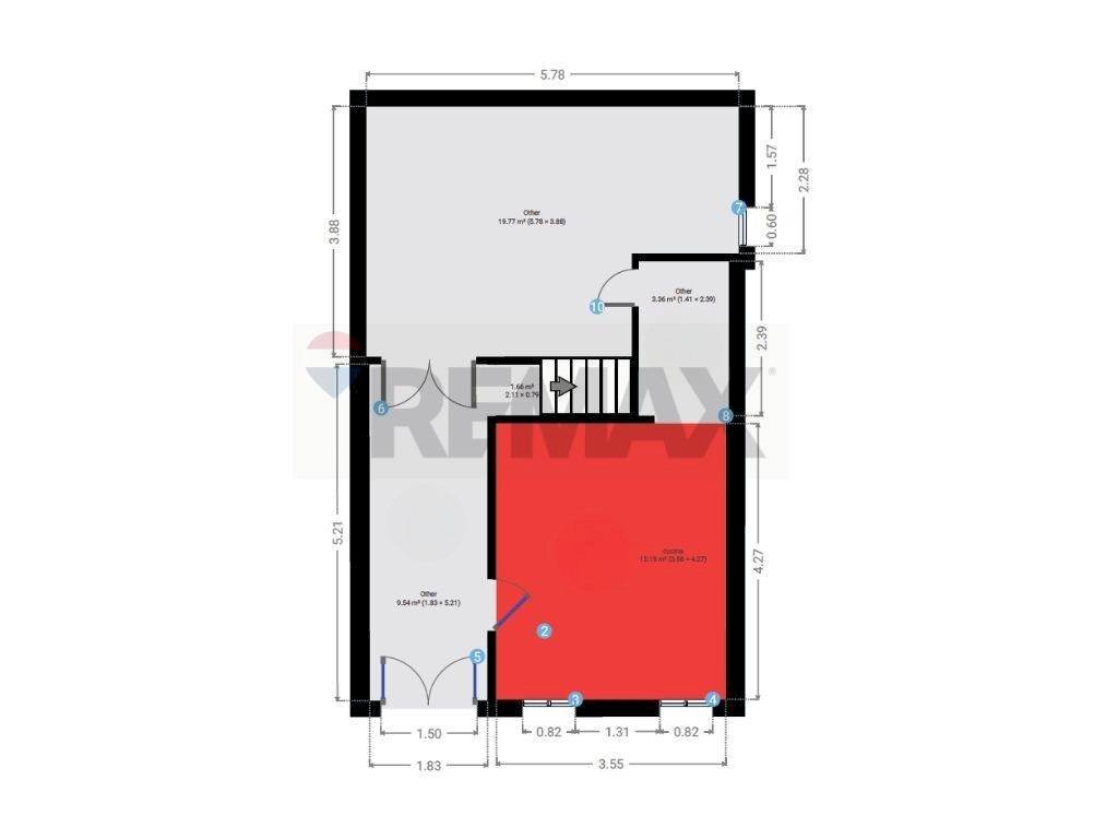 Pianta 2D - Casa semi indipendente Via Cimitero
 
44, Valdobbiadene - planimetria 1