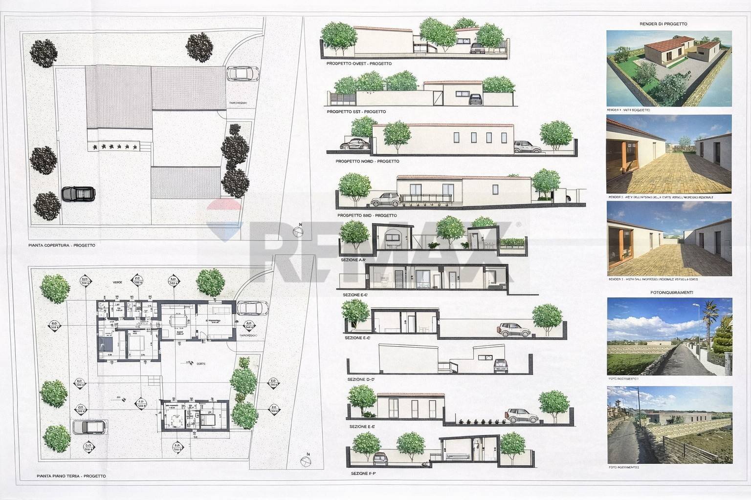 Pianta 2D - Building land Via Massabielle, Ragusa - floor plans 1
