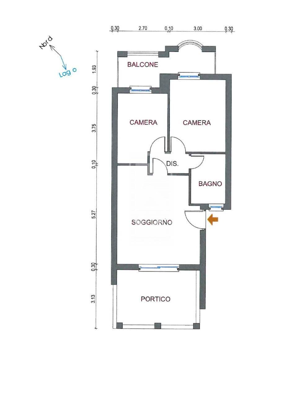 Foto 8 - Trilocale LUNGOLAGO ZANARDELLI
 
70, Toscolano-Maderno - planimetria 1