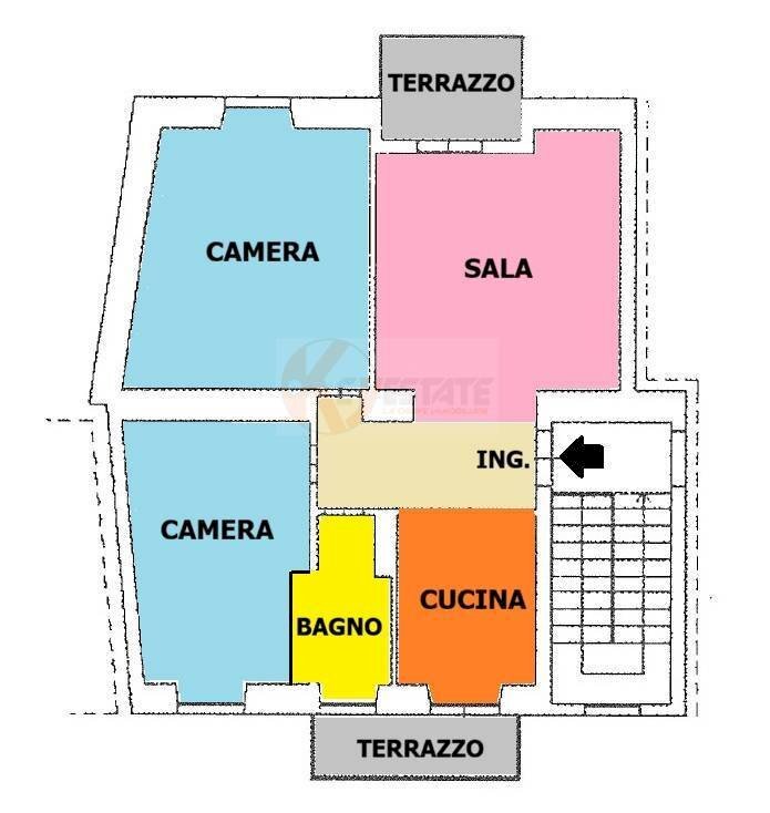 Foto 29 - Trilocale Via Soro Pirino
 
2, Sassari - planimetria 1