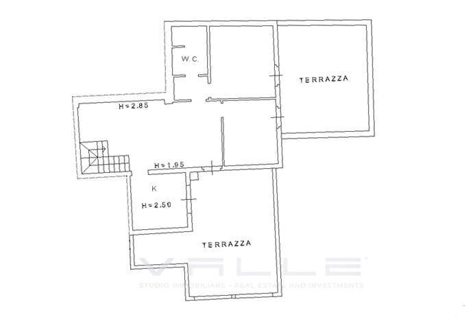 Planimetria - Attico via monte, Padenghe sul Garda - planimetria 1