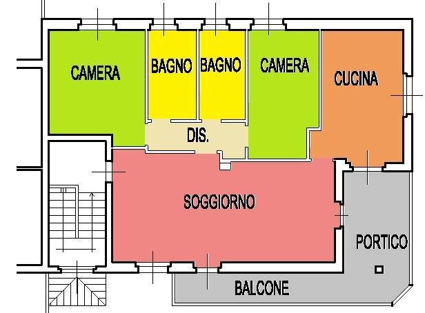 Foto 35 - Three-room apartment Via Guareschi, Rottofreno - floor plans 1