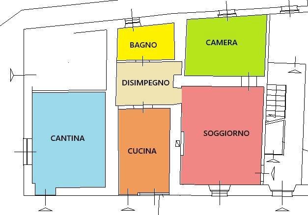 Foto 28 - Casa semi indipendente Via Santimento, Rottofreno - planimetria 1