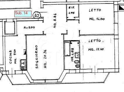 Pertini int. 10.JPG - Quadrilocale Viale Sandro Pertini 8, Bologna - planimetria 1