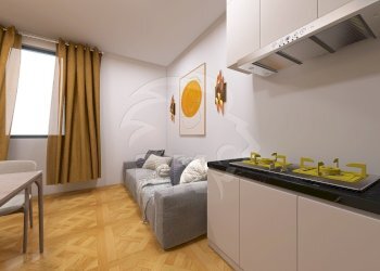 Soggiorno e Sala da Pranzo5-100.jpg - Bilocale Via Galliera 55, Bologna (zona Centro Storico) - foto 4