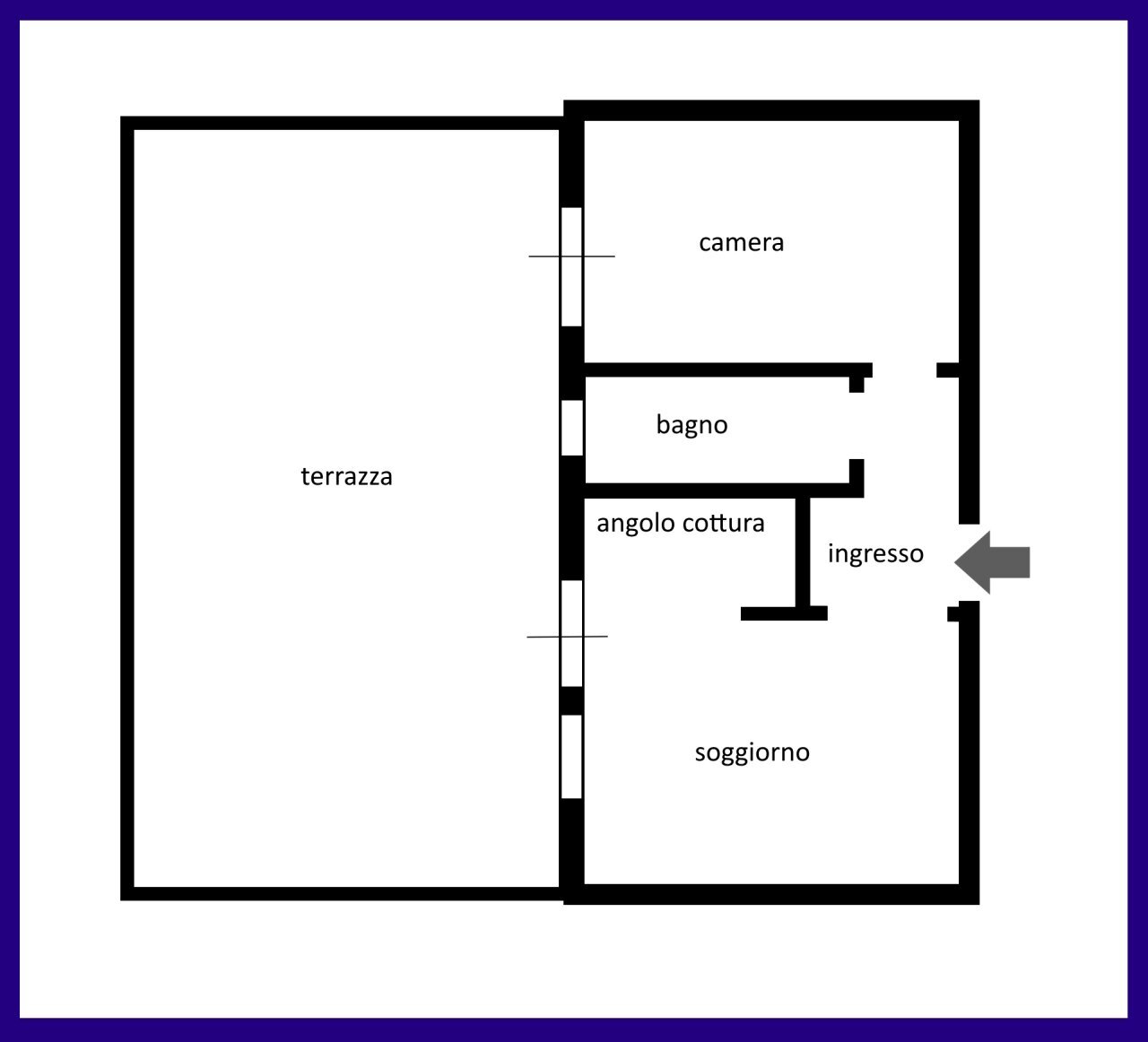 planimetria.jpg - Bilocale Rapallo - planimetria 1