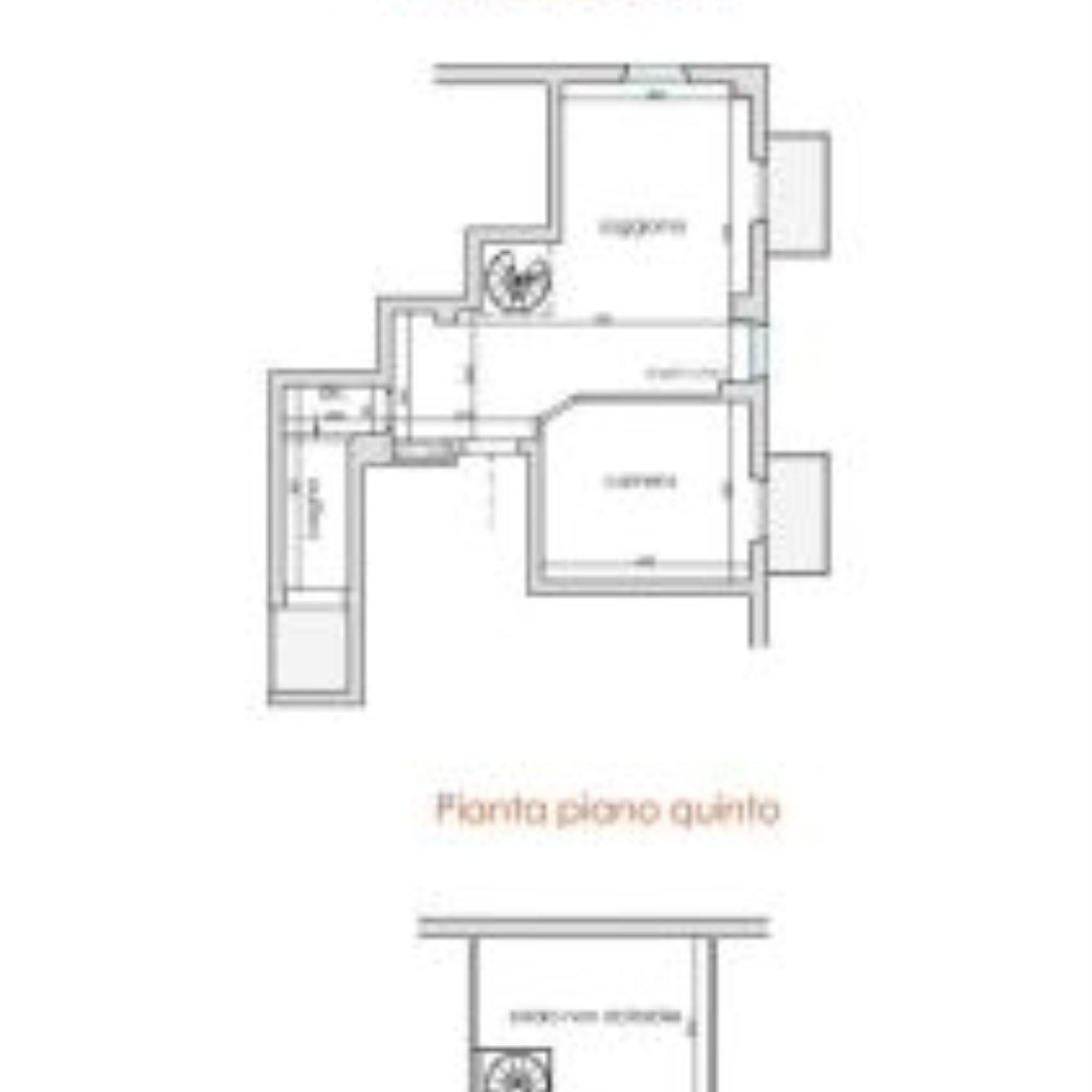 Two-room apartment Via Matteotti, 7, Cuneo (neighborhood Cuneo Nuova) - floor plans 1