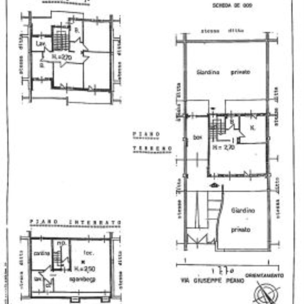 Villa a Schiera Via giuseppe peano, 16, Cuneo - planimetria 1