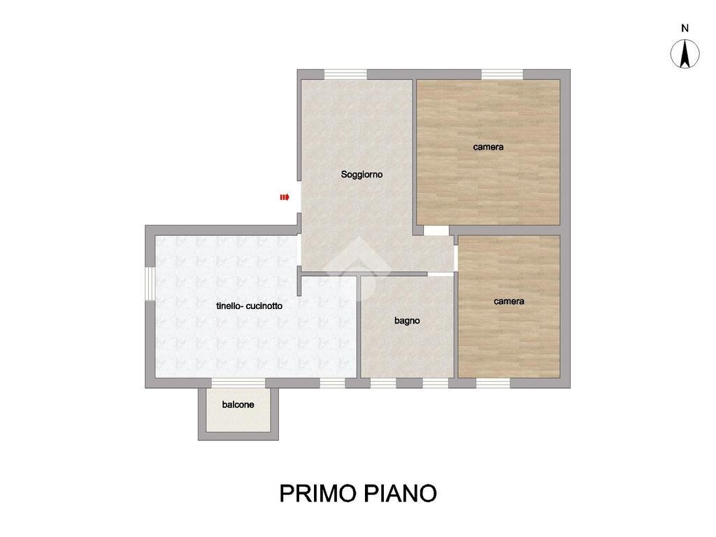 Trilocale Via marconi guglielmo, Molinella - planimetria 1