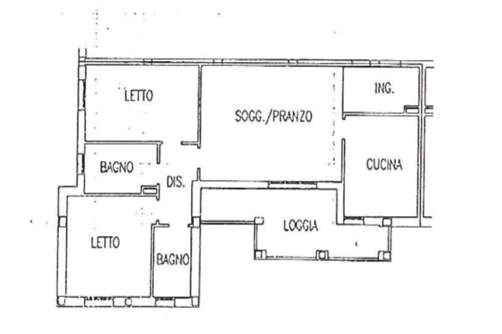 Trilocale Via Camillo Prampolini, Bibbiano - planimetria 1