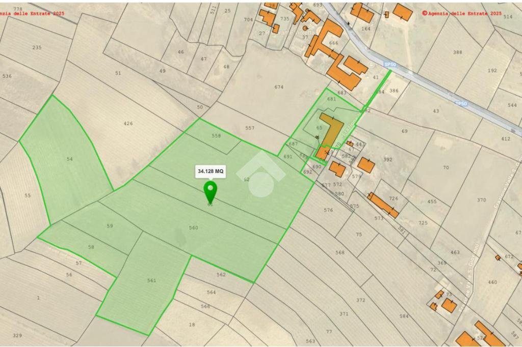 Terreno agricolo Frazione Valle San Giovanni, Calamandrana - planimetria 1