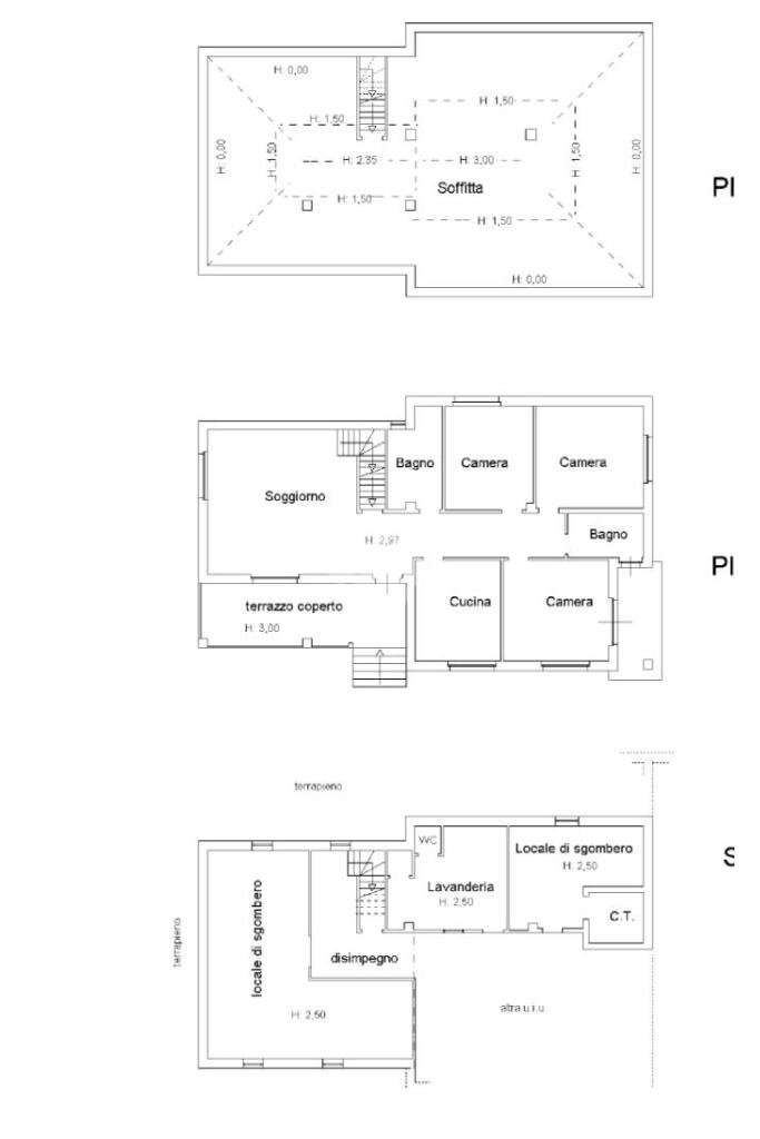 Villa Frazione Valle San Giovanni, Calamandrana - planimetria 1