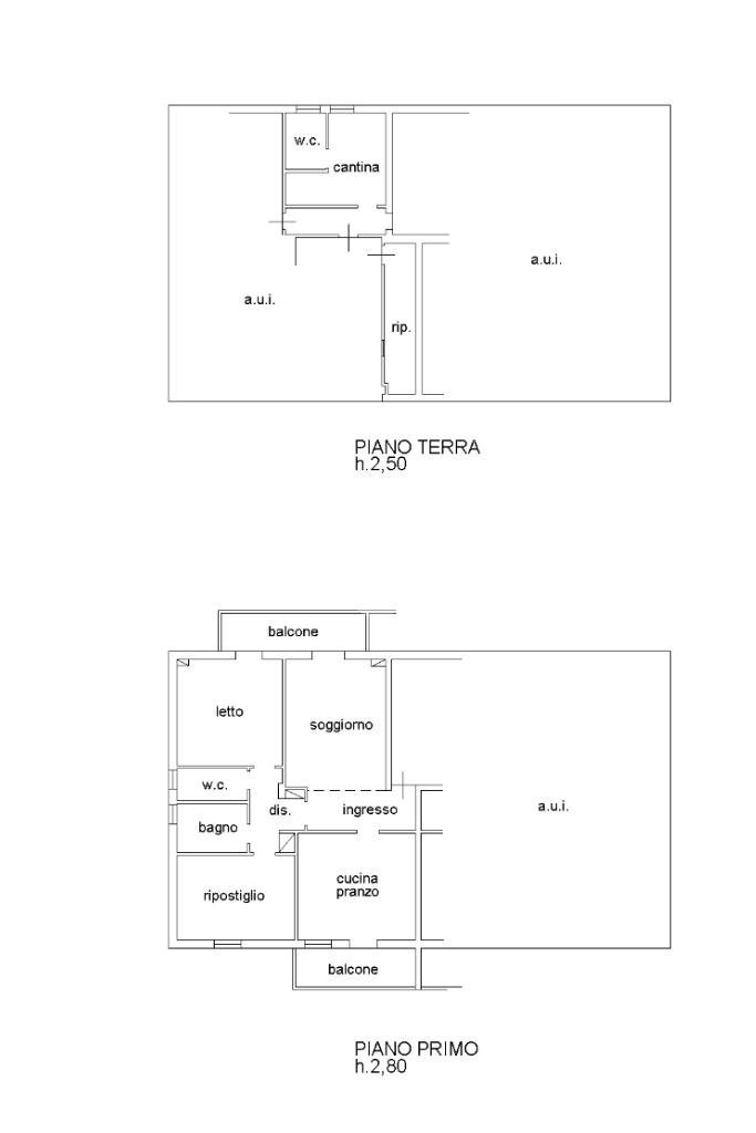 Trilocale Via Mario Amato, Cesena - planimetria 1