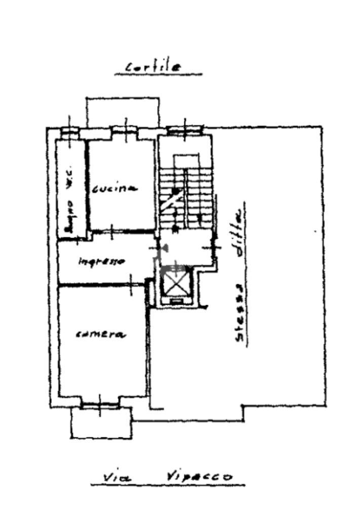 Bilocale Via vipacco, Torino (zona Pozzo Strada) - planimetria 1