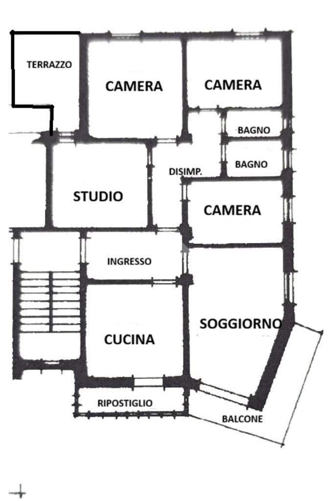 Appartamento Via chiesa di sant' egidio, frazione Sant'egidio, Cesena - planimetria 1