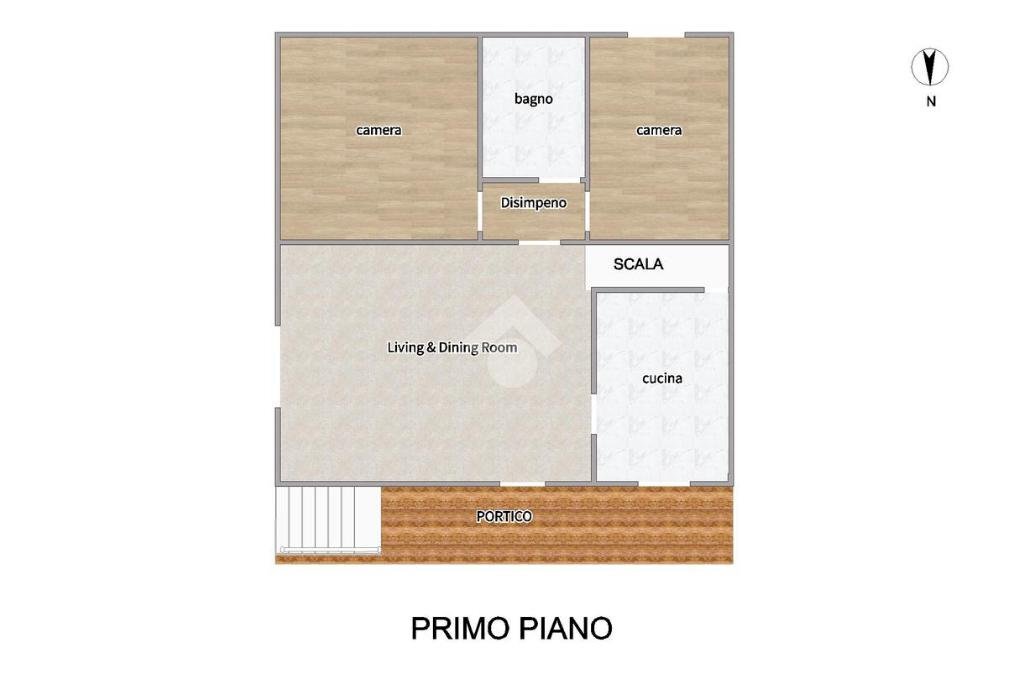 Porzione di casa Via Riccardo Arleoni, Reggio nell'Emilia - planimetria 1