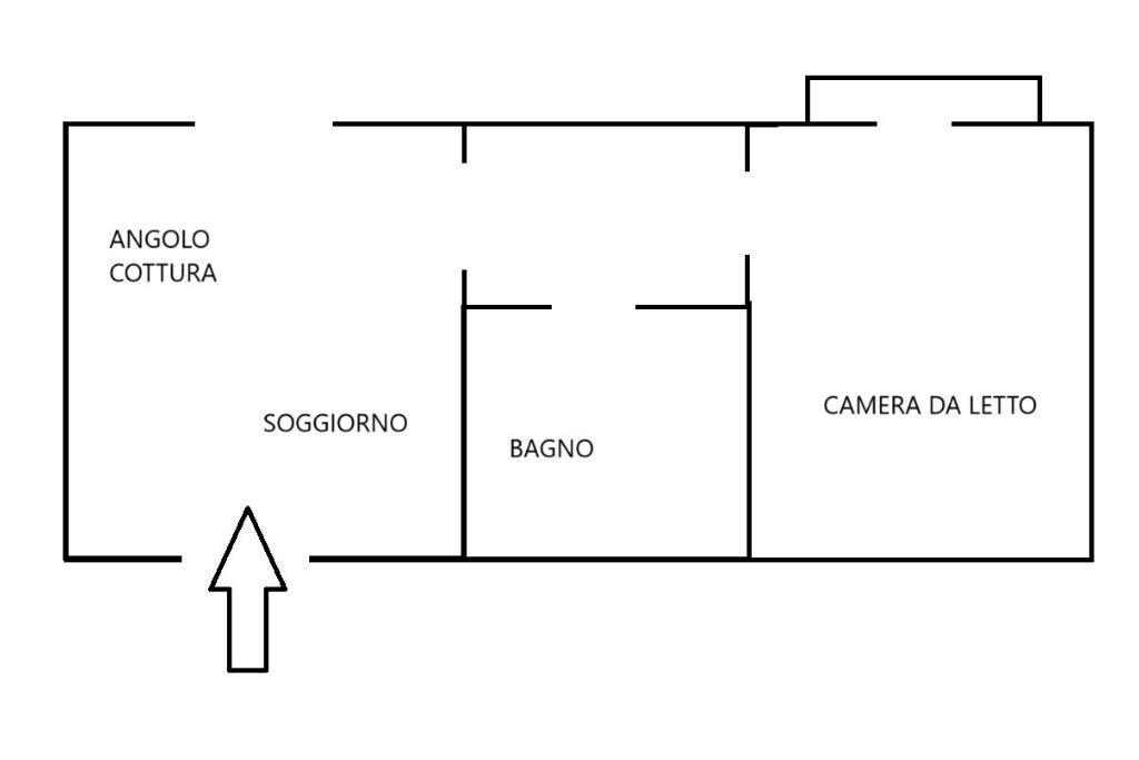 Bilocale Viale Pasubio, Milano - planimetria 1