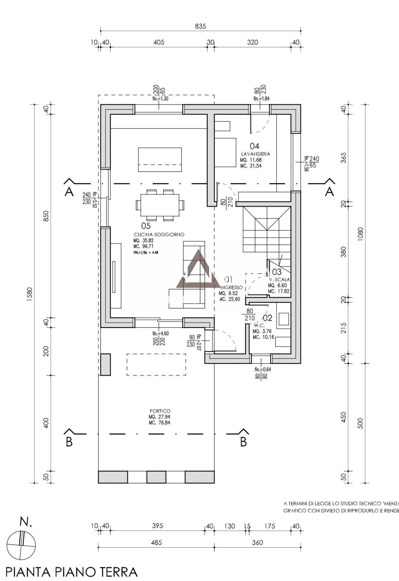 Foto 27 - Casa indipendente VIA CADORNA, Loreggia - planimetria 1