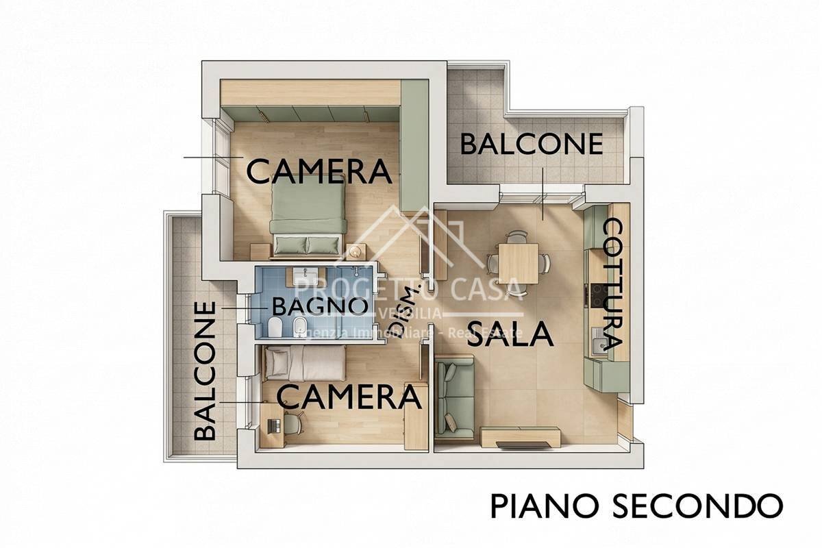 Foto 32 - Appartamento VIA margherita hack lido di camaiore, Camaiore - planimetria 1