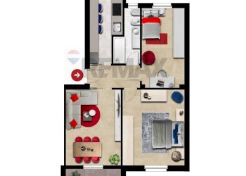 Pianta 2D - Three-room apartment via Alessandria
 
1, Rho - photo 25