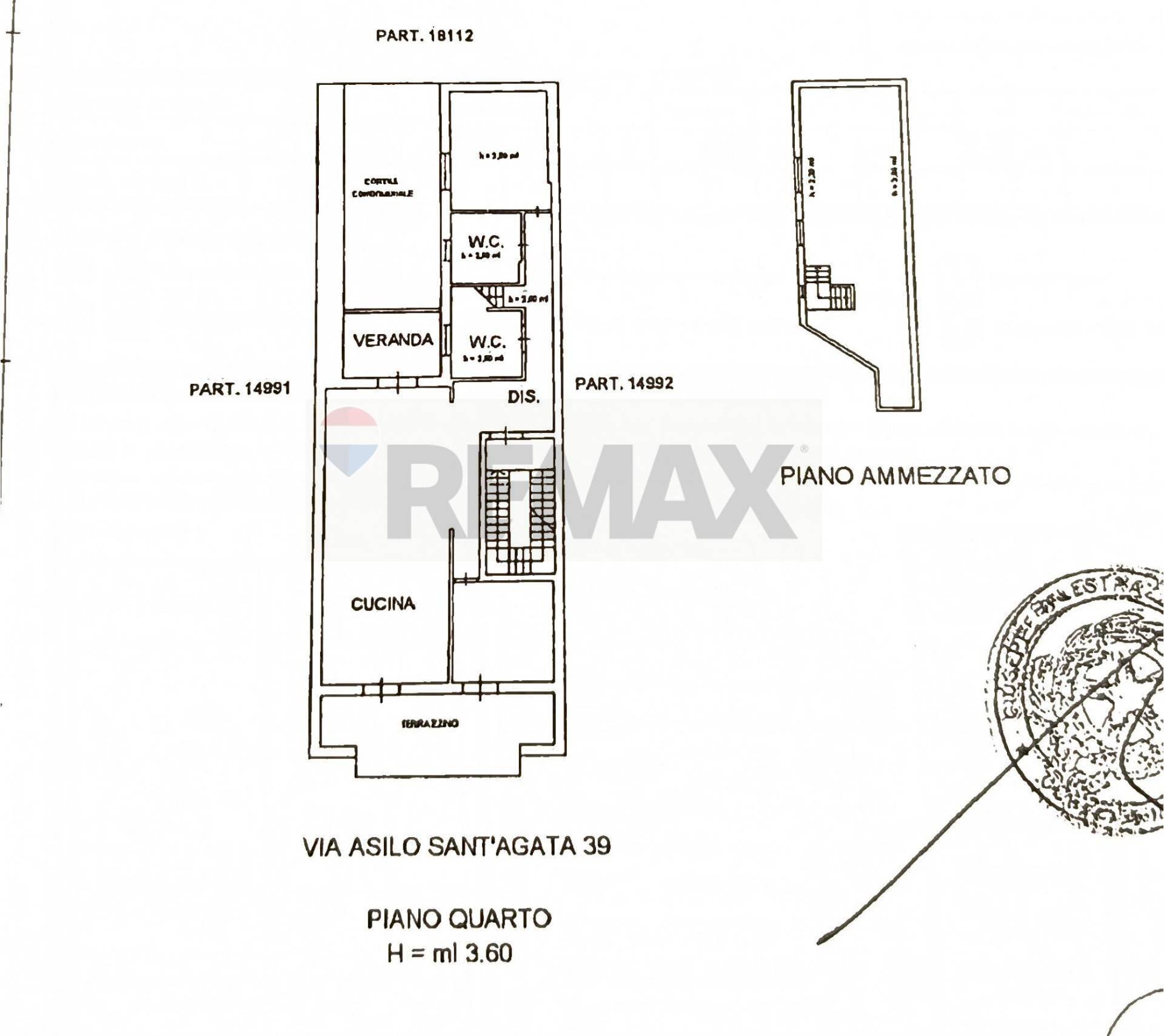Pianta 2D - Appartamento Via Asilo Sant'agata
 
39, Catania - planimetria 1