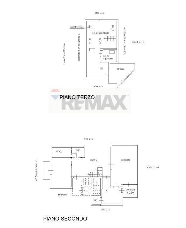 Pianta 2D - Semi-detached Villa Via Antonio Gramsci
 
48, Riposto - floor plans 1