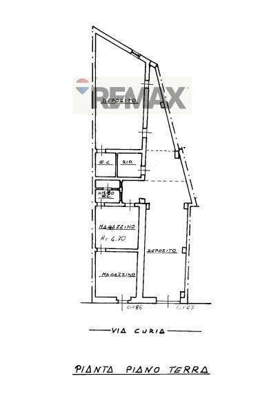 Pianta 2D - Magazzino Via Curia
 
85, Catania - planimetria 1