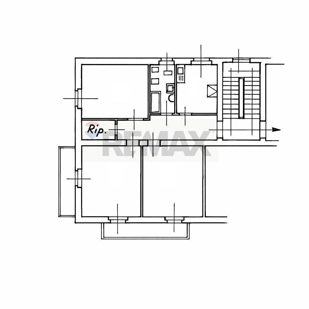 Pianta 2D - Trilocale XXV Aprile
 
30, Genzano di Roma - planimetria 1
