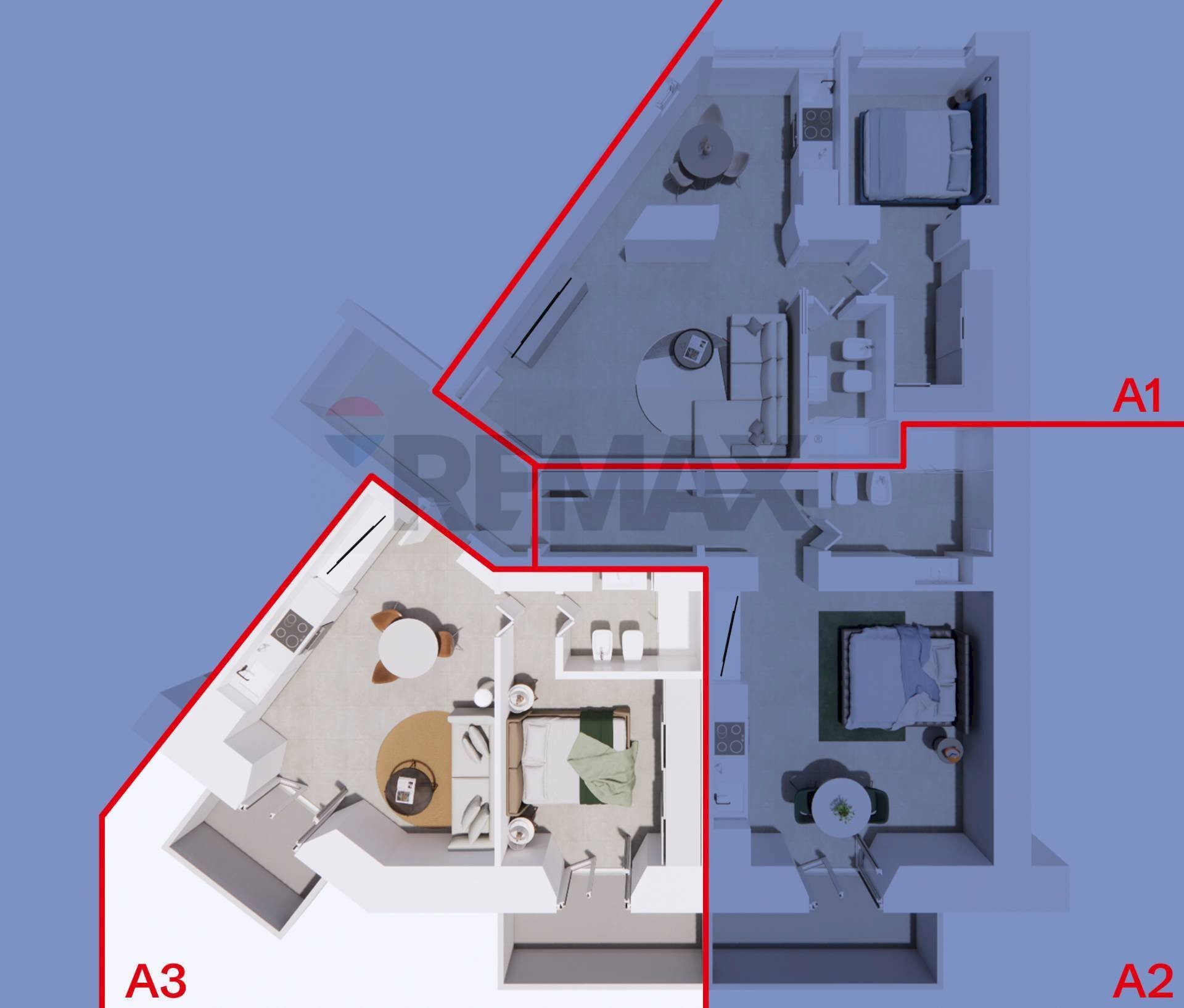 Pianta 2D - Two-room apartment Viale Emilio Caldara
 
31, Milano - floor plans 1