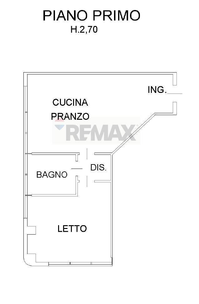 Pianta 2D - Bilocale Via Leonardo da Vinci
 
185, Badia Polesine - planimetria 1
