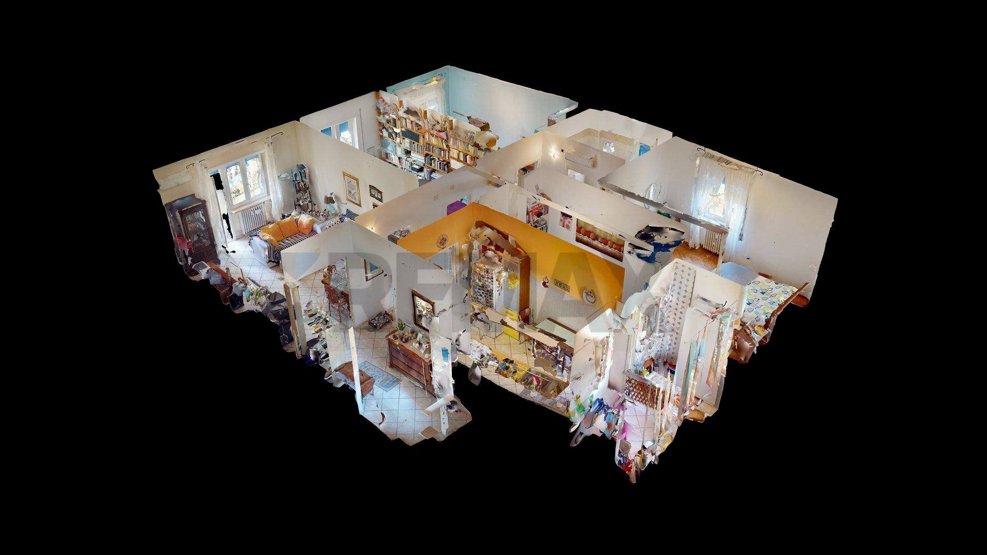 Pianta 3D - Appartamento Via Pomposa
 
31, Ferrara - planimetria 1