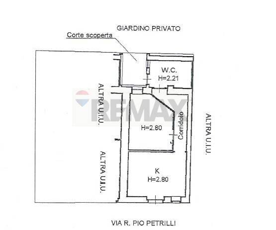 Pianta 2D - Bilocale Via Raffaele Pio Petrilli
 
29, Foggia - planimetria 1