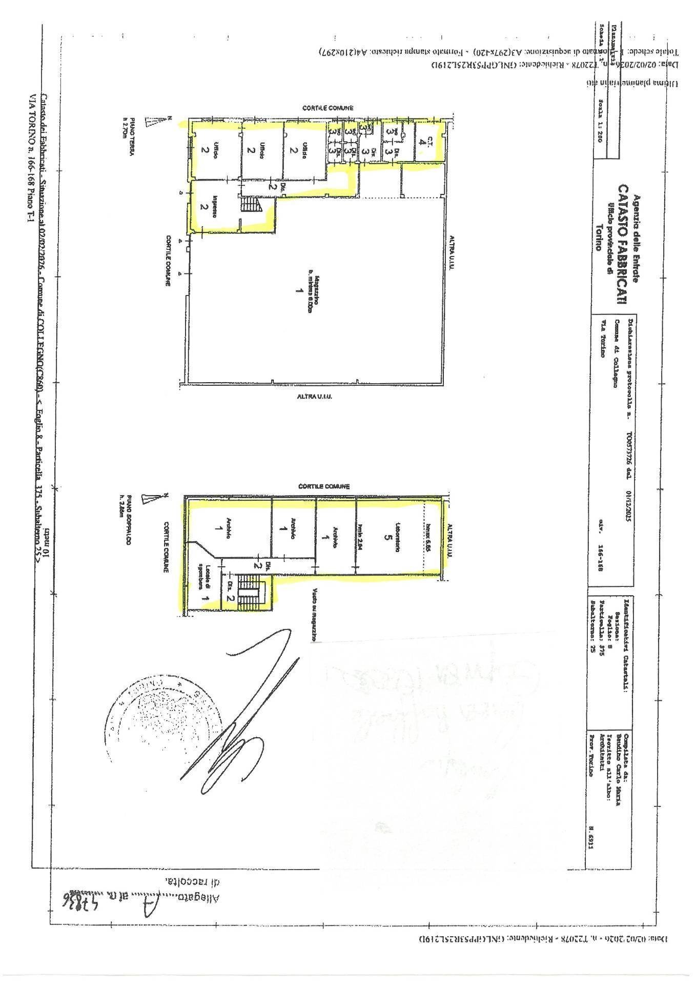 Foto 24 - Office via Torino, Collegno - floor plans 1