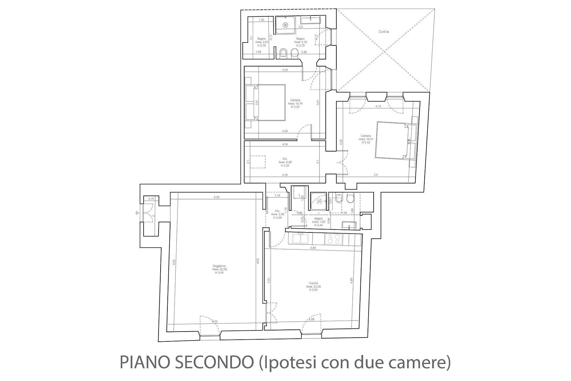 Foto 28 - Quadrilocale Via Branca
 
22, Pesaro - planimetria 1