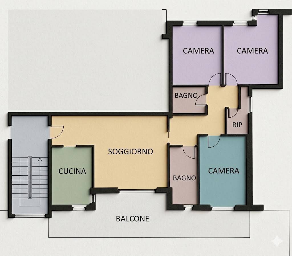Foto 2 - Four-room apartment via Carlo Biffi
18, Trezzo sull'Adda - photo 2